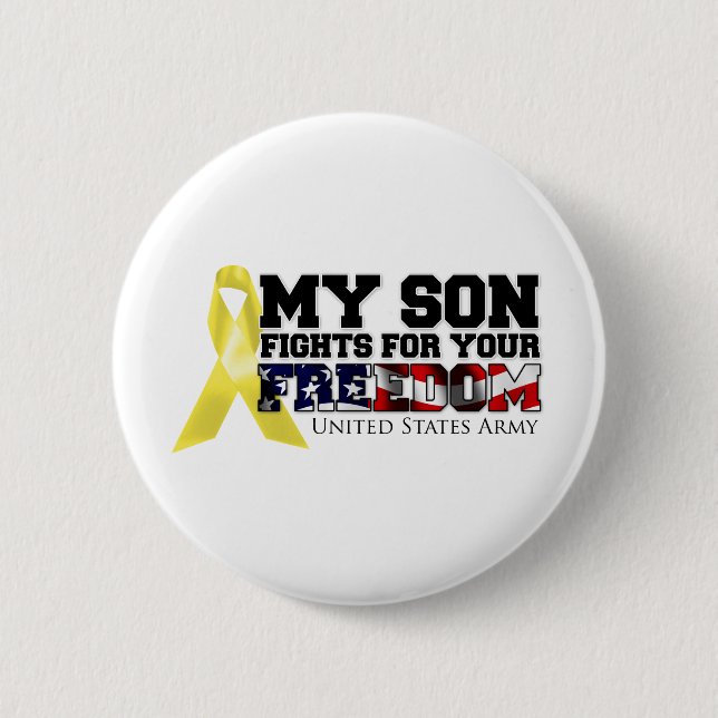 Badge Rond 5 Cm Mes combats de fils pour votre liberté (Devant)
