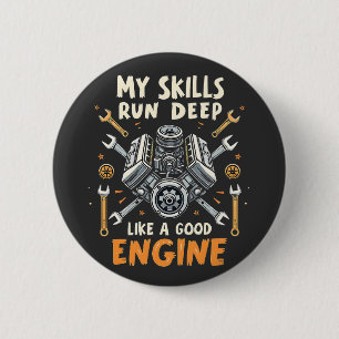 Badge Rond 5 Cm Mes compétences fonctionnent profondément comme un