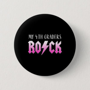 Badge Rond 5 Cm Mes élèves de 4e roulent pour le 1er jour d'enseig