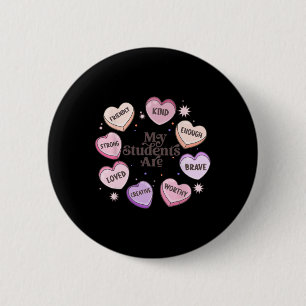 Badge Rond 5 Cm Mes étudiants sont aimés gentils créatifs Saint Va