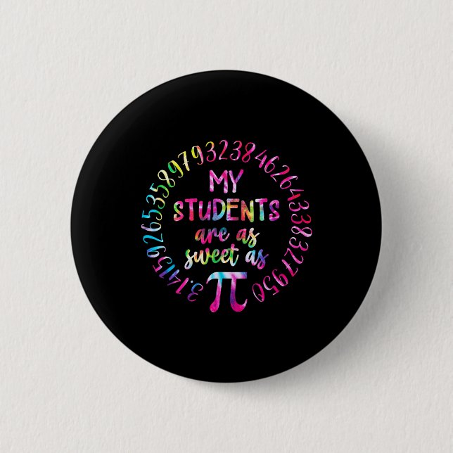 Badge Rond 5 Cm Mes Étudiants Sont Aussi Doux Que Professeur De Ma (Devant)