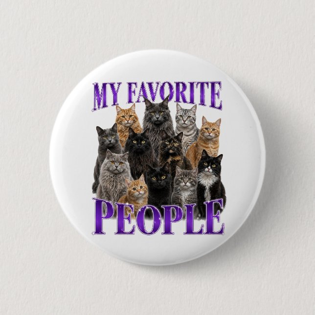 Badge Rond 5 Cm Mes Personnes Préférées (Devant)