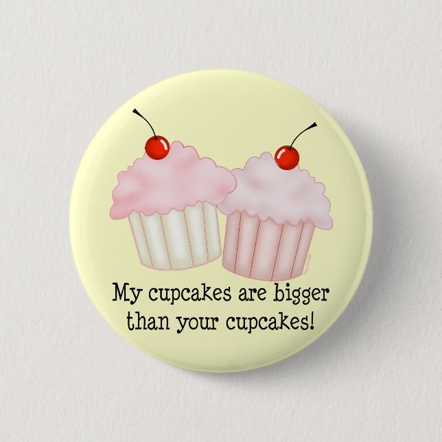 Badge Rond 5 Cm Mes petits gâteaux sont plus grands (Devant)