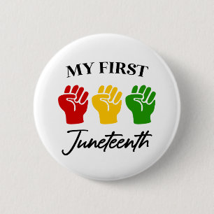 Badge Rond 5 Cm Mes premières poings rouges verts jaunes