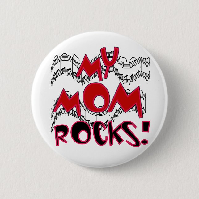 Badge Rond 5 Cm Mes roches de maman (Devant)