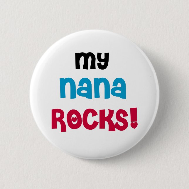 Badge Rond 5 Cm Mes roches de Nana (Devant)