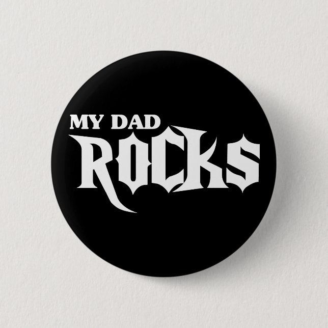 Badge Rond 5 Cm Mes roches de papa (Devant)