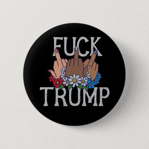 Badge Rond 5 Cm Mes sentiments sur Donald Trump Unis nous tenons d