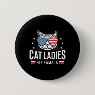 Badge Rond 5 Cm Mesdames Pour Kamala Harris Démocratie Voter Blue