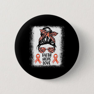 Badge Rond 5 Cm Messy Bun Porte Orange Foi Espoir Amour Rsd Crps A