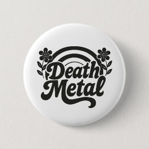 Badge Rond 5 Cm Métal de la mort