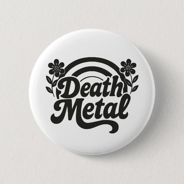 Badge Rond 5 Cm Métal de la mort (Devant)