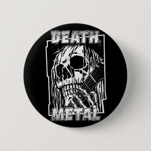 Badge Rond 5 Cm Métal de la mort