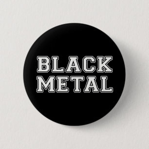 Badge Rond 5 Cm Métal noir