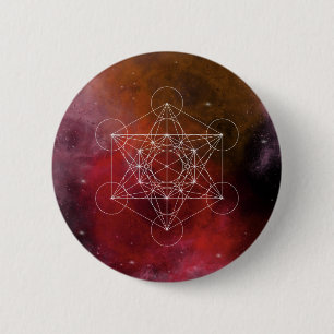 Badge Rond 5 Cm Métatron, chakra, zen, géométrie sacrée, ange