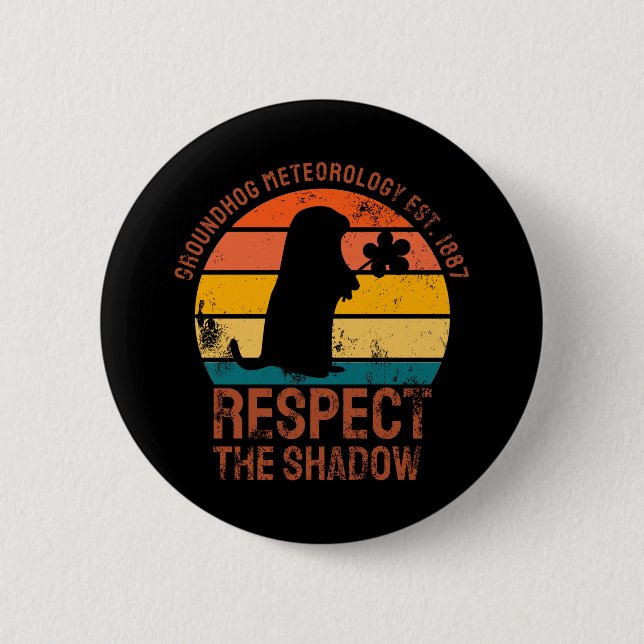 Badge Rond 5 Cm Météorologie de la marmotte Est. 1887 (Devant)