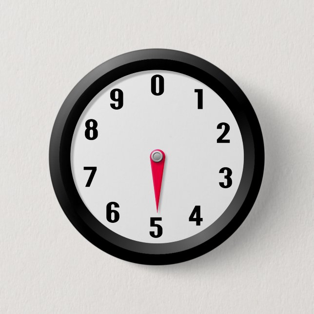 Badge Rond 5 Cm Mètre 5 (Devant)