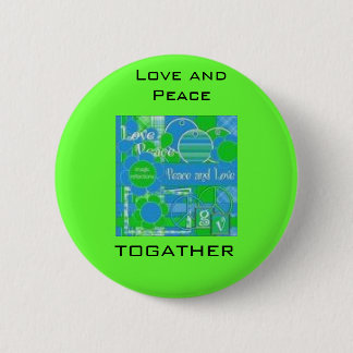 Badge Rond 5 Cm mettez à la terre PIC de paix, amour et paix,