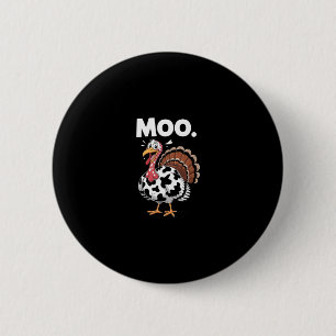 Badge Rond 5 Cm Meuh – Drôle qui agit comme une vache