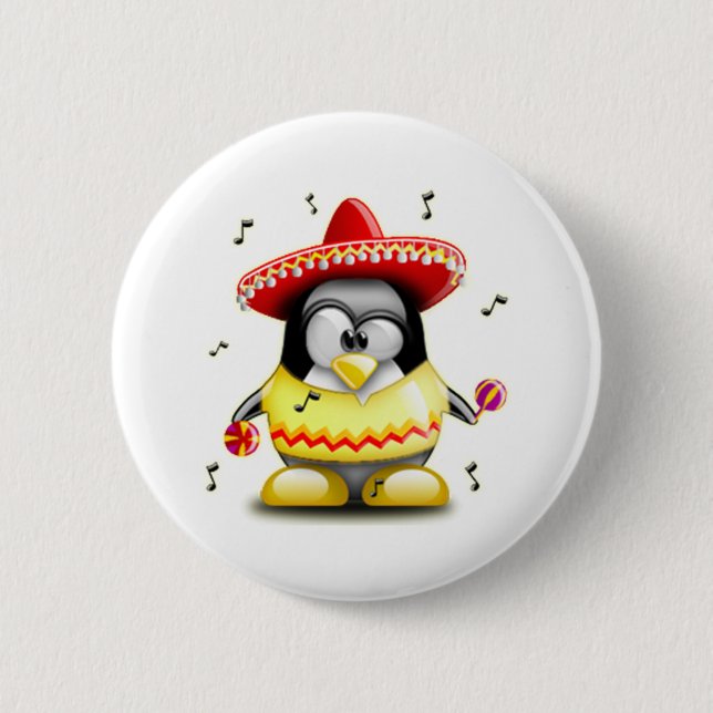 Badge Rond 5 Cm Mexicain Tux (Devant)