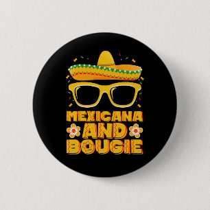 Badge Rond 5 Cm Mexicaine et filles mexicaines bourgeoises Cinco D