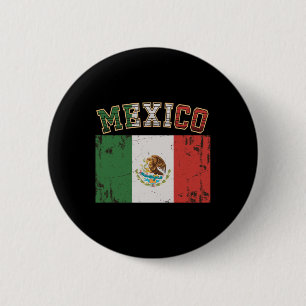 Badge Rond 5 Cm Mexique Drapeau Mexicain Hommes Femmes Ados Enfant