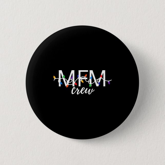 Badge Rond 5 Cm Mfm Crew Christmas Maternal Fetal Medicine Obgyn N (Devant)
