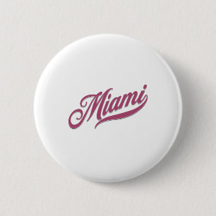 Badge Rond 5 Cm Miami Floride