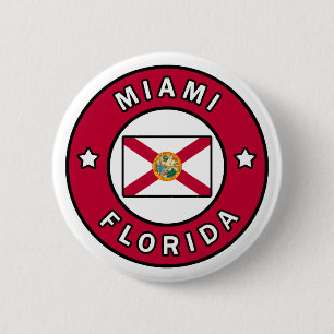 Badge Rond 5 Cm Miami Floride