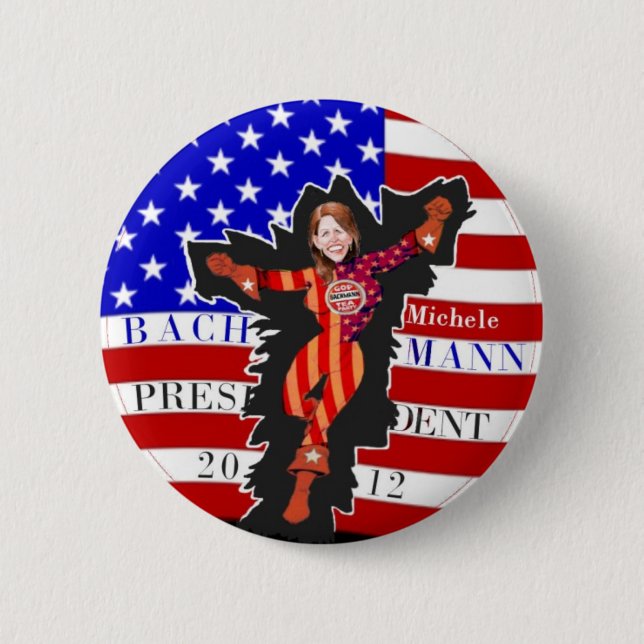 Badge Rond 5 Cm Michele Bachmann 2012 (Devant)