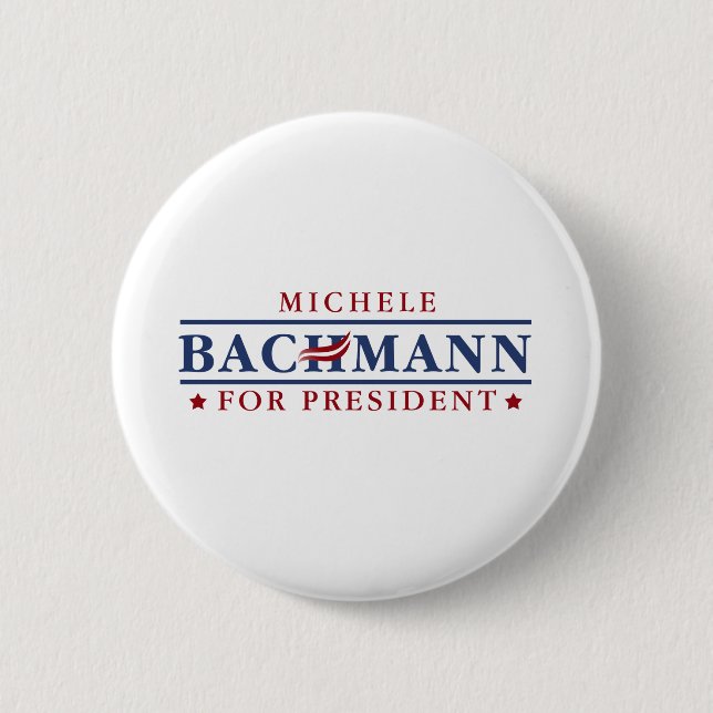 Badge Rond 5 Cm Michele Bachmann 2012 (Devant)