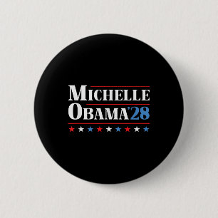 Badge Rond 5 Cm Michelle Obama 2028 pour le président