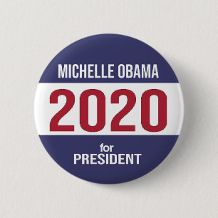 Badge Rond 5 Cm Michelle Obama pour l'élection du président 2020