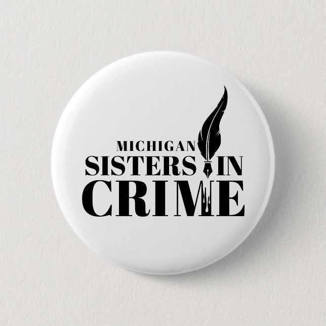 Badge Rond 5 Cm Michigan Sisters in Crime, bouton (Devant)