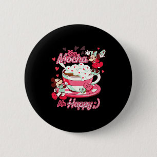 Badge Rond 5 Cm Mickey & Minnie Saint-Valentin Vous Me Mozzare