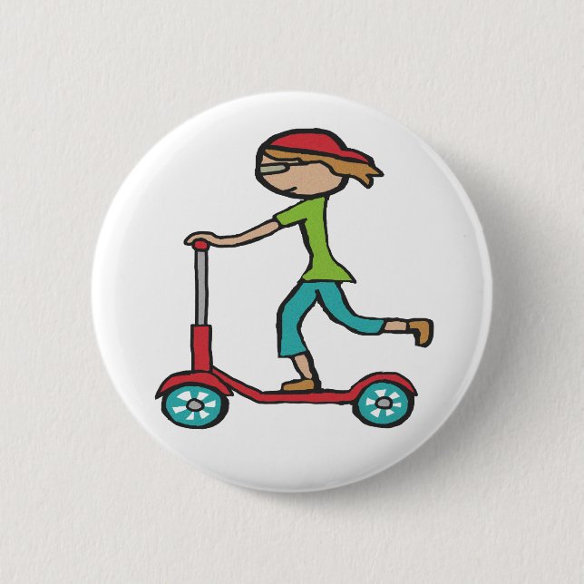 Badge Rond 5 Cm Micro Scooter (Devant)