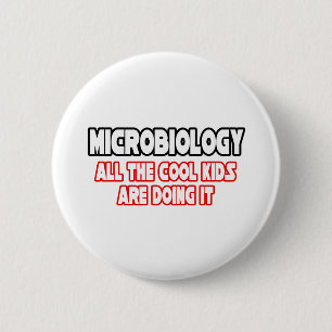 Badge Rond 5 Cm Microbiologie...Enfants Cool