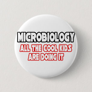 Badge Rond 5 Cm Microbiologie...Enfants Cool