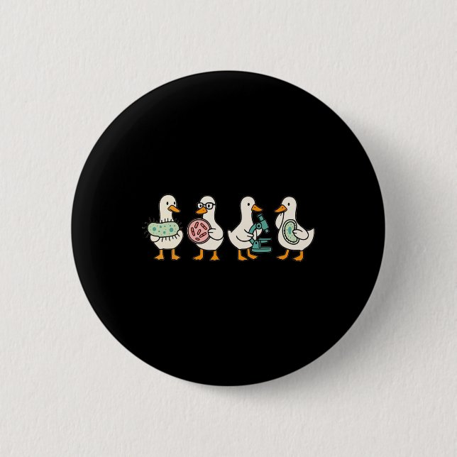 Badge Rond 5 Cm Microphone drôle de professeur de microbiologie dr (Devant)