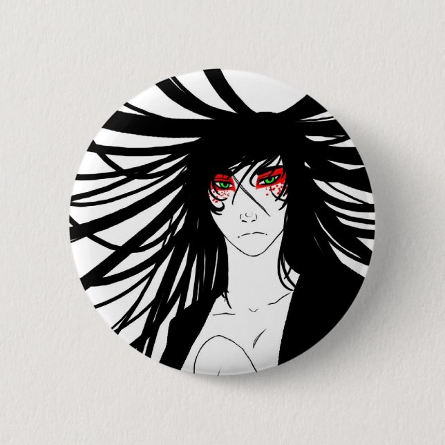 Badge Rond 5 Cm Midori Yama : Jigoku (Devant)
