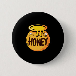Badge Rond 5 Cm Miel