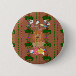 Badge Rond 5 Cm Mignon bébé roi lion drôle Hakuna Matata dernier b