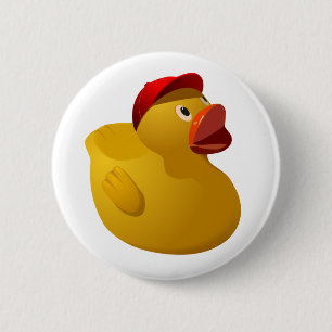 Badge Rond 5 Cm Mignon en caoutchouc avec le casquette de baseball