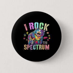 Badge Rond 5 Cm Mignon Je Fais Le Spectre De L'Autisme Fière Maman