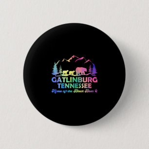 Badge Rond 5 Cm Mignon ours Gatlinburg Tennessee Great Smoky Mount