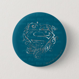 Badge Rond 5 Cm Mignon superbe de mouche superbe de Supergirl
