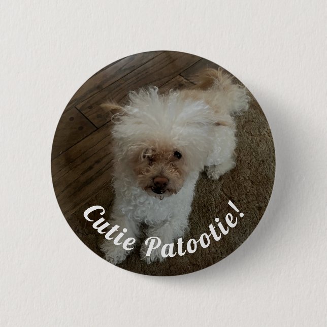 Badge Rond 5 Cm Mignon tout plein (Devant)