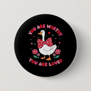 Badge Rond 5 Cm Mignon Tu Es Digne Dindon Ridicule Tu Es Aimé Vale