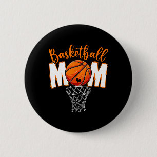 Badge Rond 5 Cm Mignonne Basketball Maman Maman Fête des Mères De