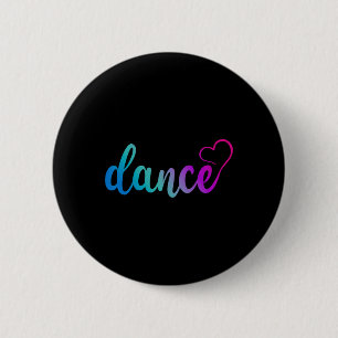Badge Rond 5 Cm Mignonne Love Dance Stylo Danser Danse Amoureux Da